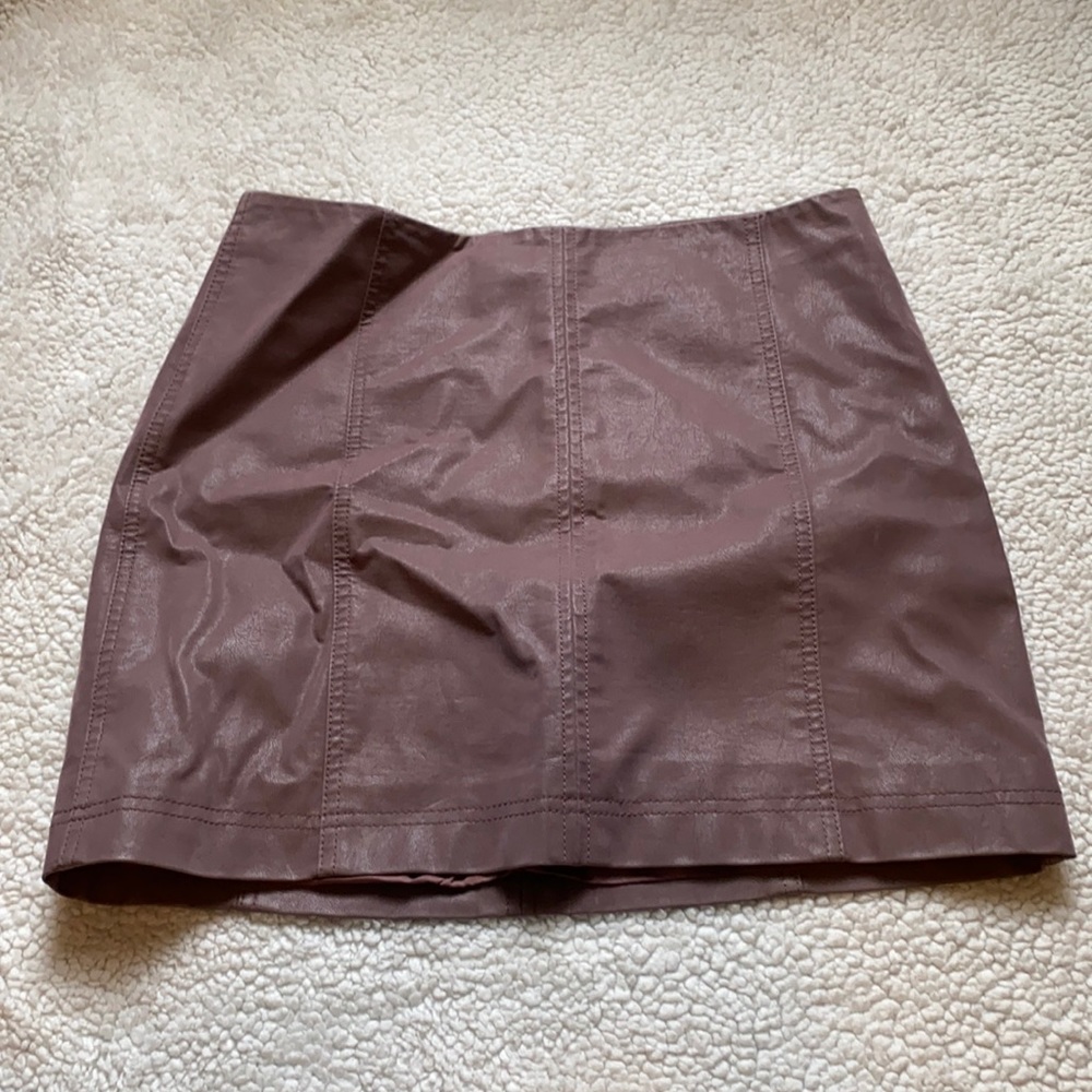 Purple pencil skirt